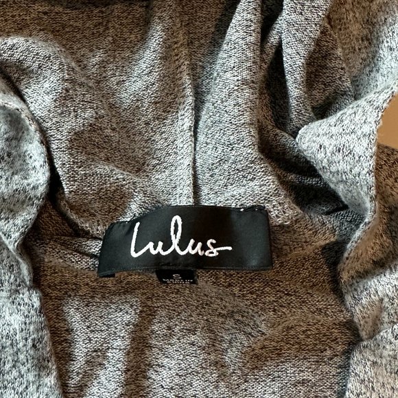 Lulus Slow Motion Heather Grey Lace-Up Hoodie - Picture 6 of 7